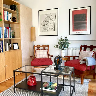 Living room - The Pink House, Estoril